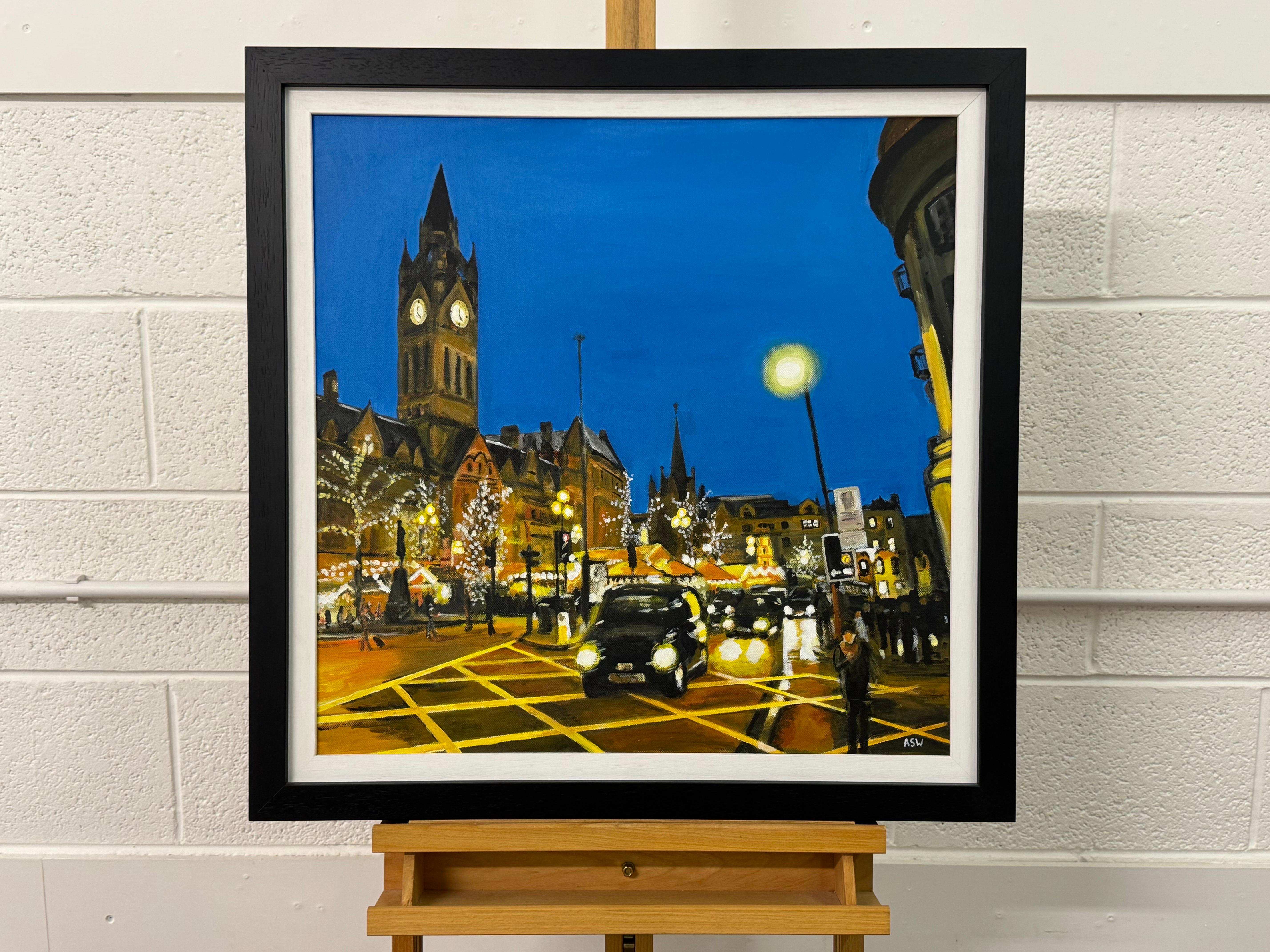 Albert Square Manchester City Scene at Octoberfest by Contemporary Artist en vente 8