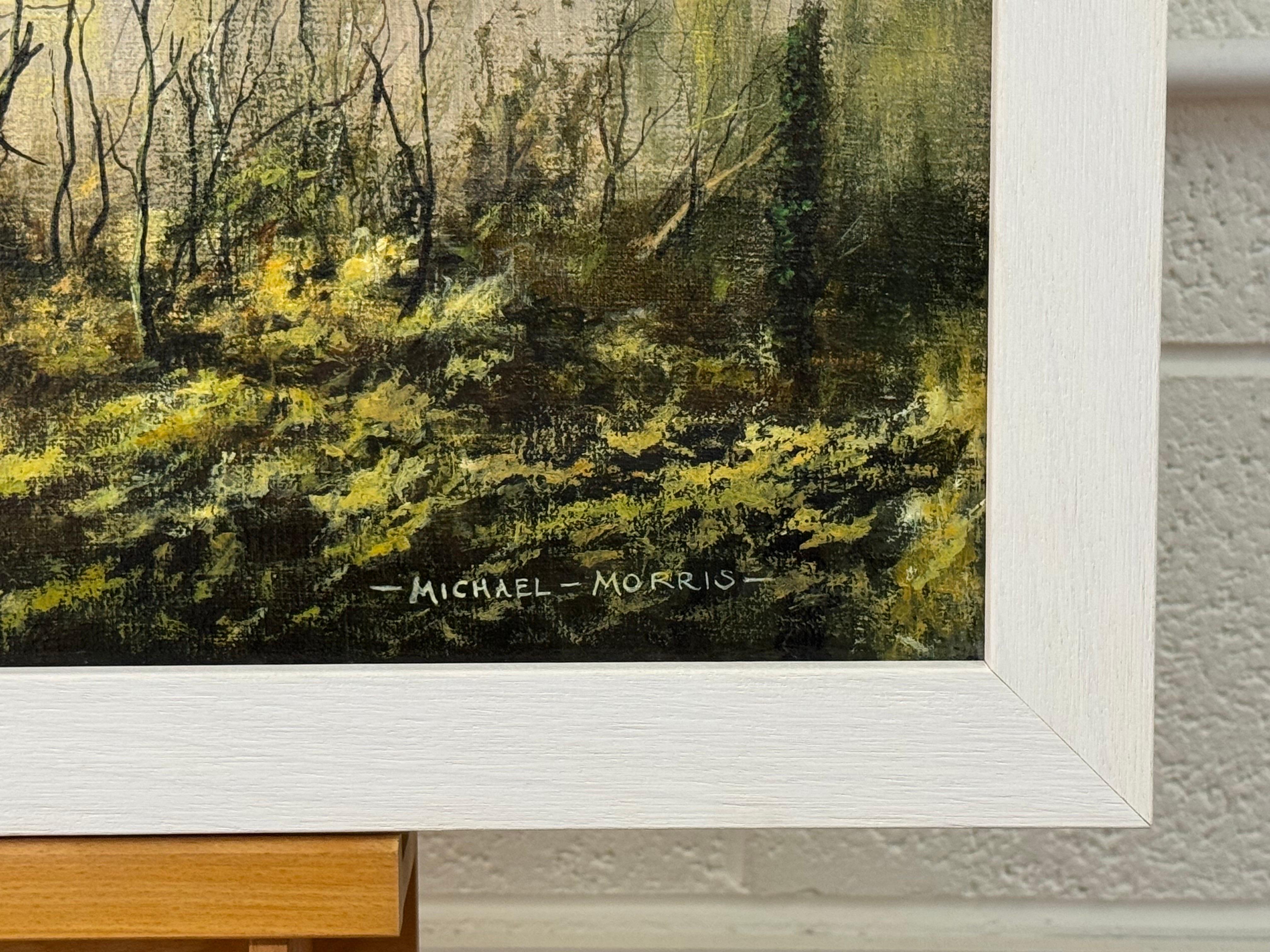 Winterfeld auf übergegossenem Bauernland in der englischen Landschaft des britischen Künstlers im Angebot 4