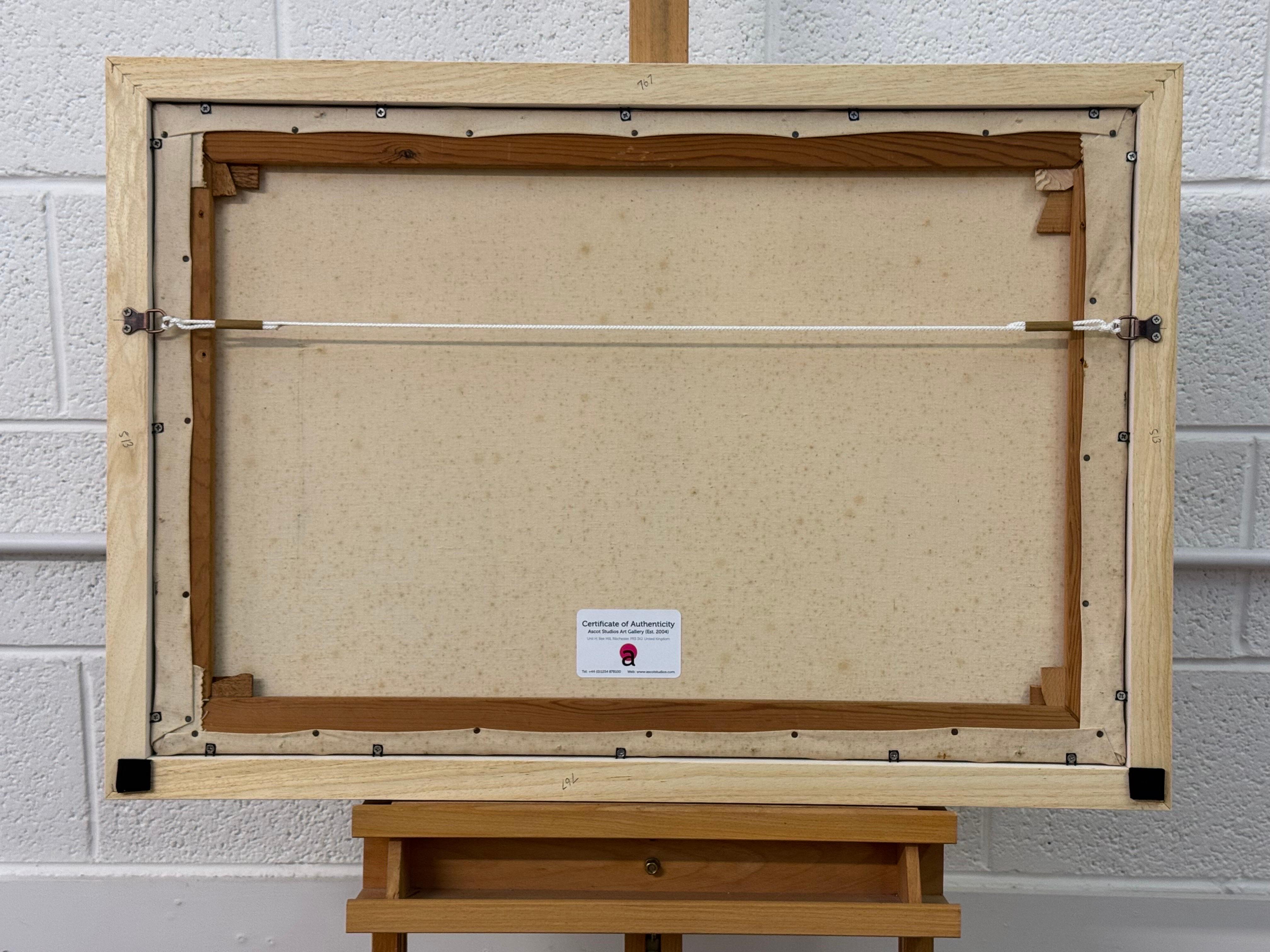 Winterfeld auf übergegossenem Bauernland in der englischen Landschaft des britischen Künstlers im Angebot 7