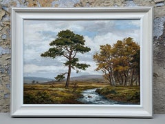 Paisaje fluvial de Glenfinnan en las Tierras Altas de Escocia por un artista del siglo XX