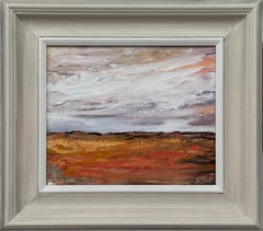 Serene Horizons - Expansive skies meet textured earthy tones in tranquil harmony