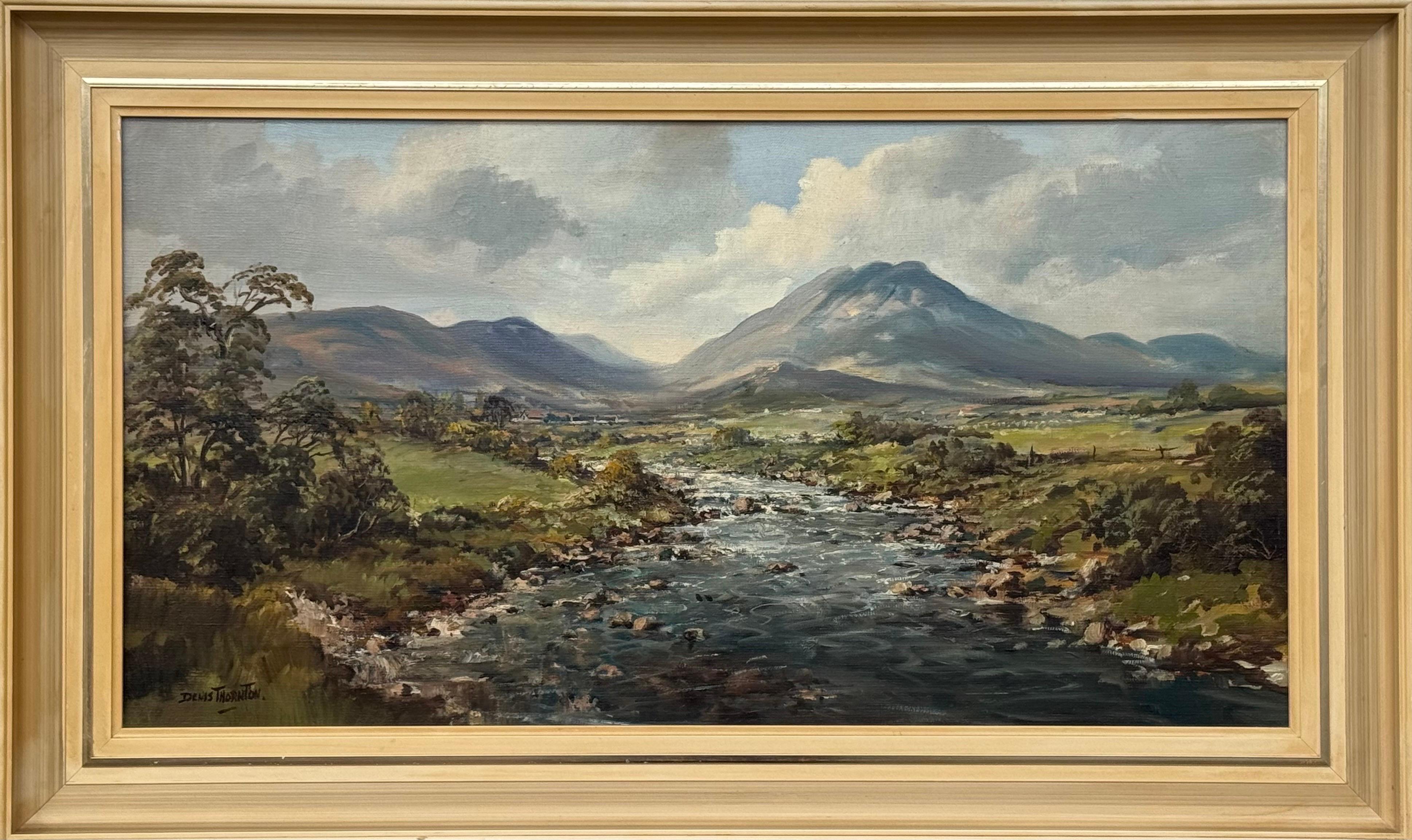 Denis Thornton Figurative Painting - 20th Century Post-War Painting of Mountain River in Ireland by Modern Artist