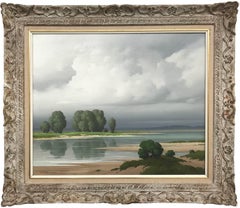 Giel Loire, Frankreich, französisches Meereslandschaften-Gemälde des 20. Jahrhunderts