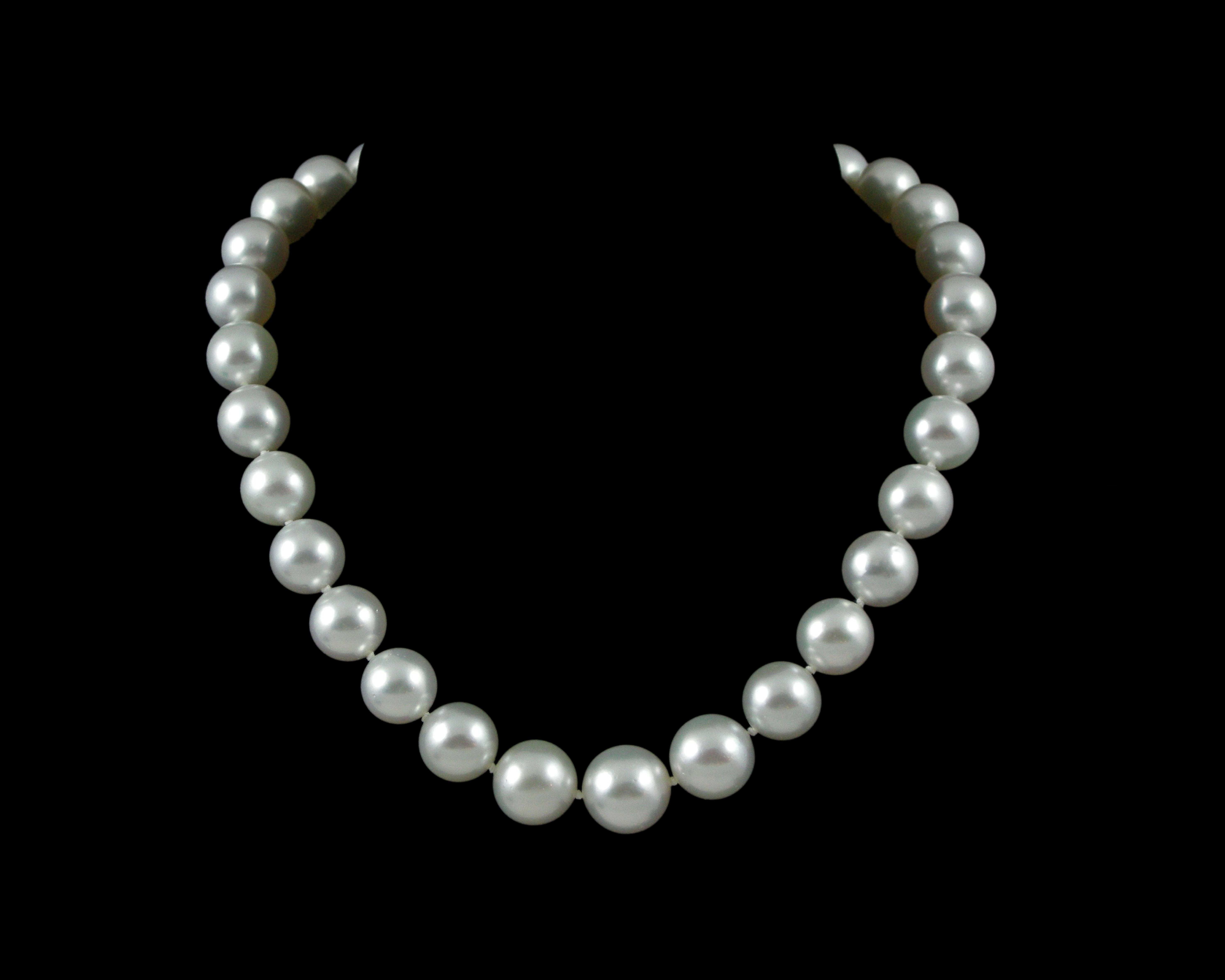 Bobbi Woods Black and White Photograph - Pearl Necklace