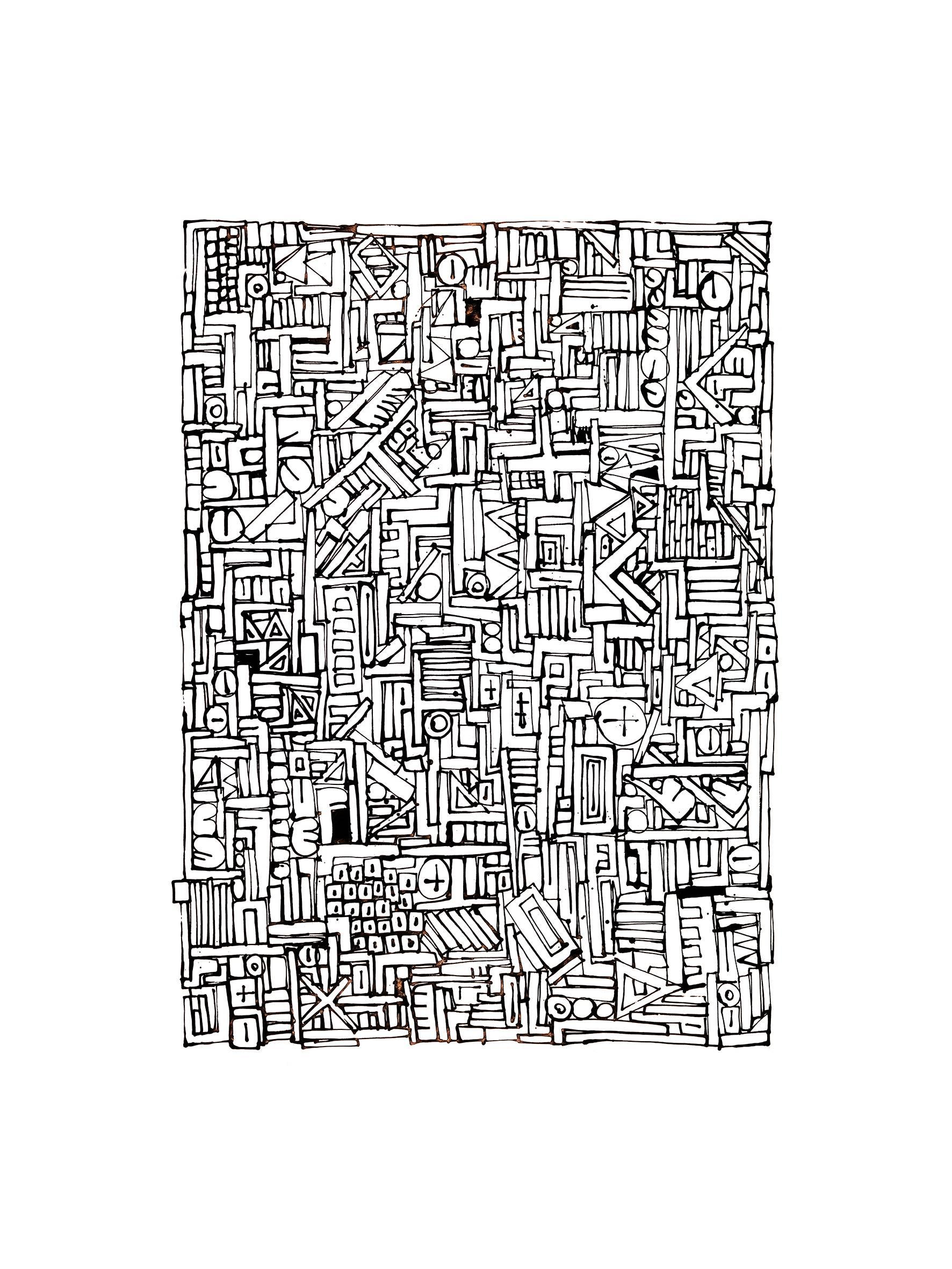 Ollio Abstract Print - Pattern