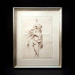 Demon, Ink on paper, 1991 by Clive Barker