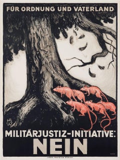 Militärjustiz-Initiative: NEIN, German Anti-Communism poster c. 1921