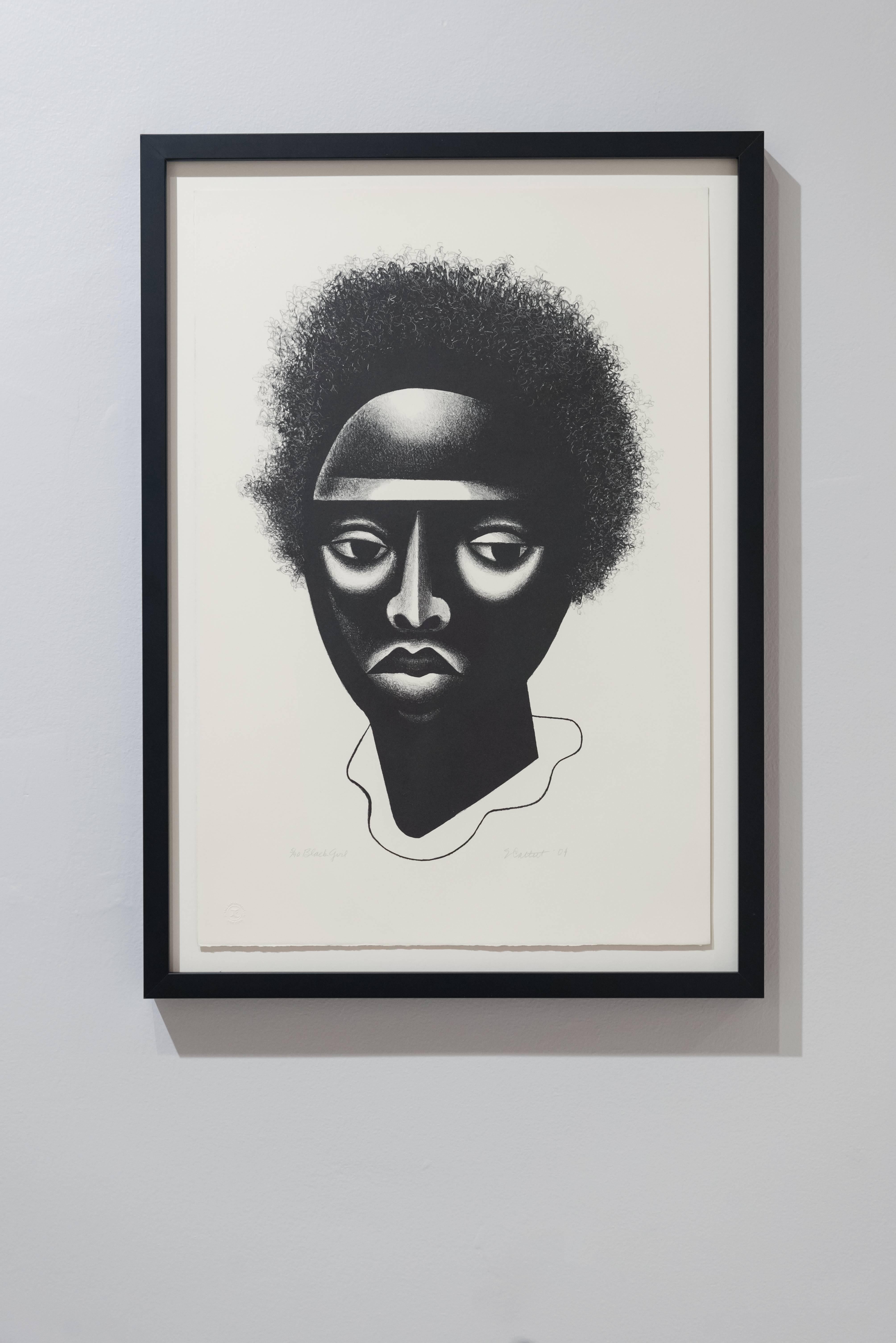 Elizabeth Catlett Figurative Print - Black Girl