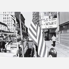 Vintage Flag, Movie Marquee, Spokane Washington, 1979