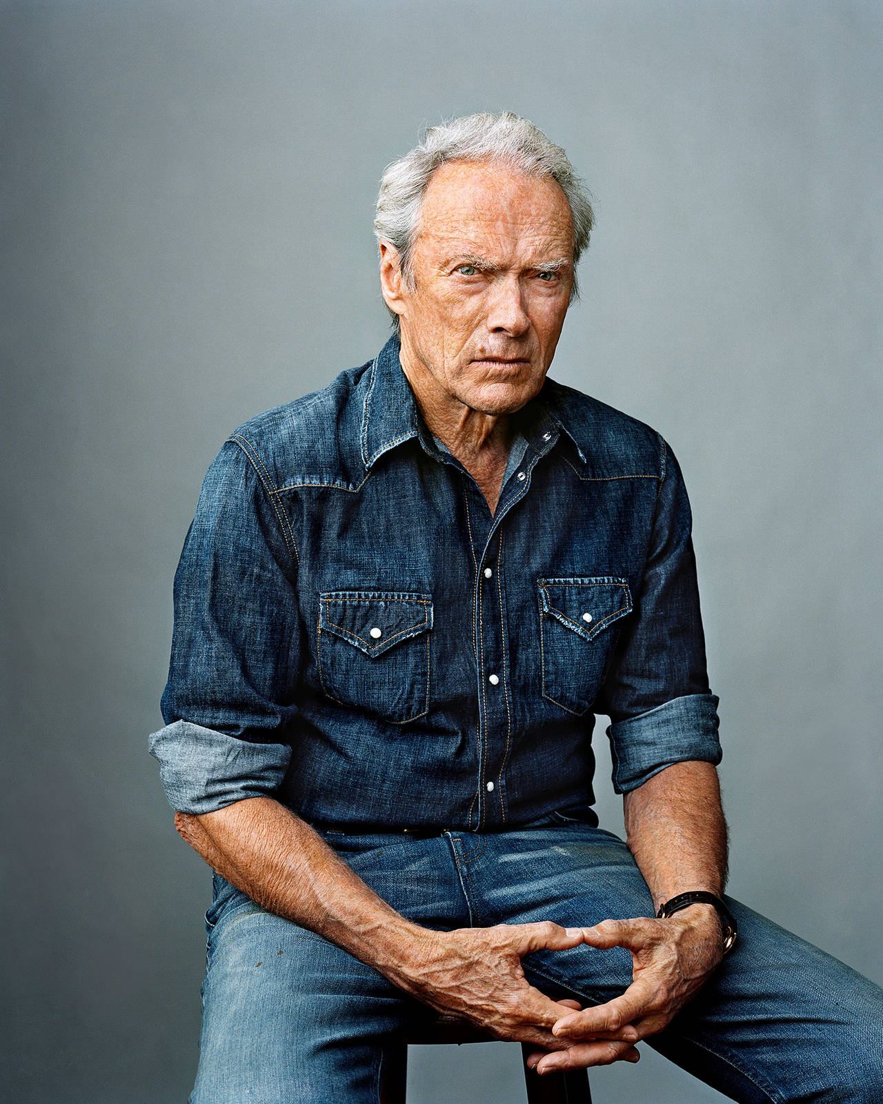 Martin Schoeller Portrait Photograph - Clint Eastwood, Burbank, CA