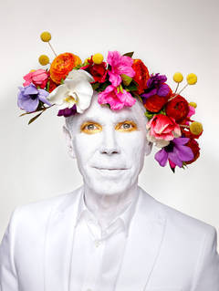 Jeff Koons with Floral Headpiece, New York, NY