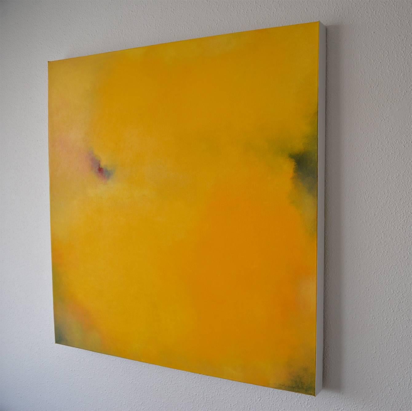 Echo,  Square Abstract Yellow Softcolored For Sale 4