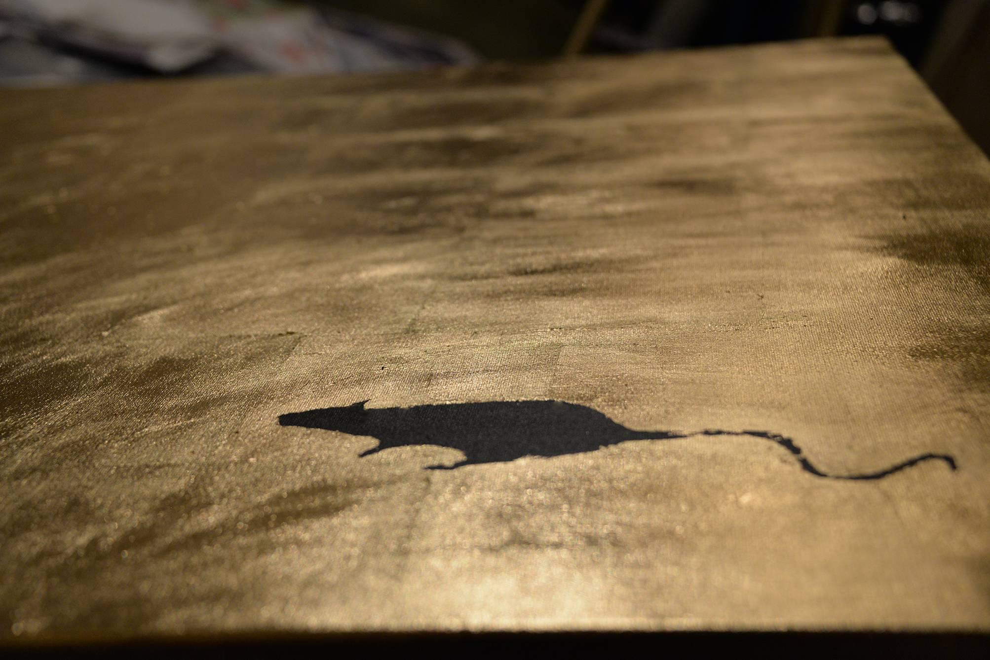 Golden Ratrace - Painting by Kerstin Oldal