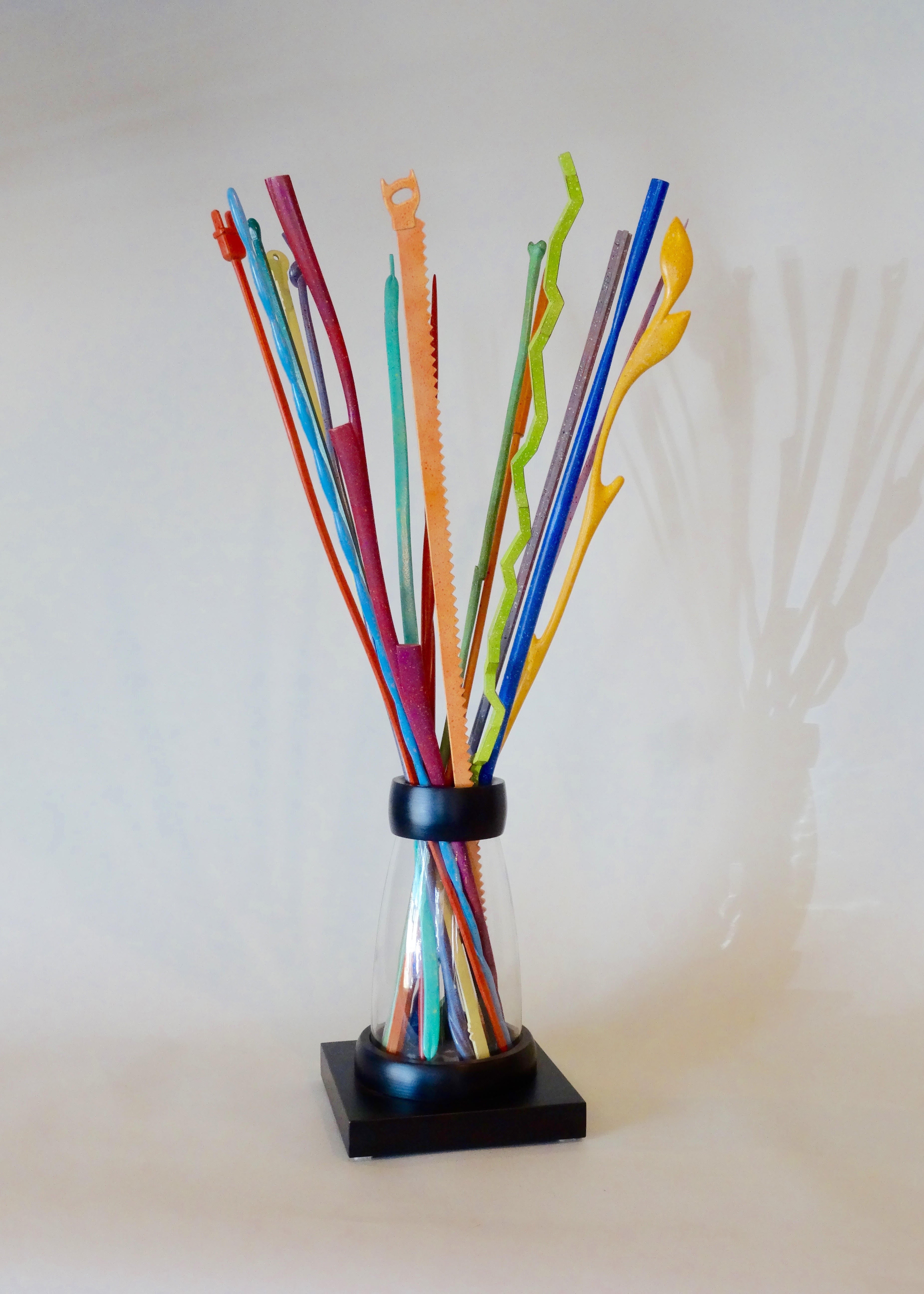 Sean Omeallie Vase Of Colorful Sticks (Large) Original Sculpture Sean Omeallie Vase Of Colorful Sticks (Large) Original Sculpture