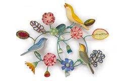 "La Peppermint" original mixed media sculpture by Emily Wilson
