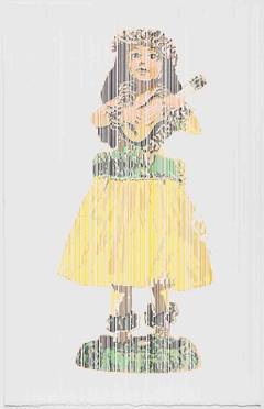 Hawaiian Girl with Ukulele Bobble, Perceive-Conceive Series