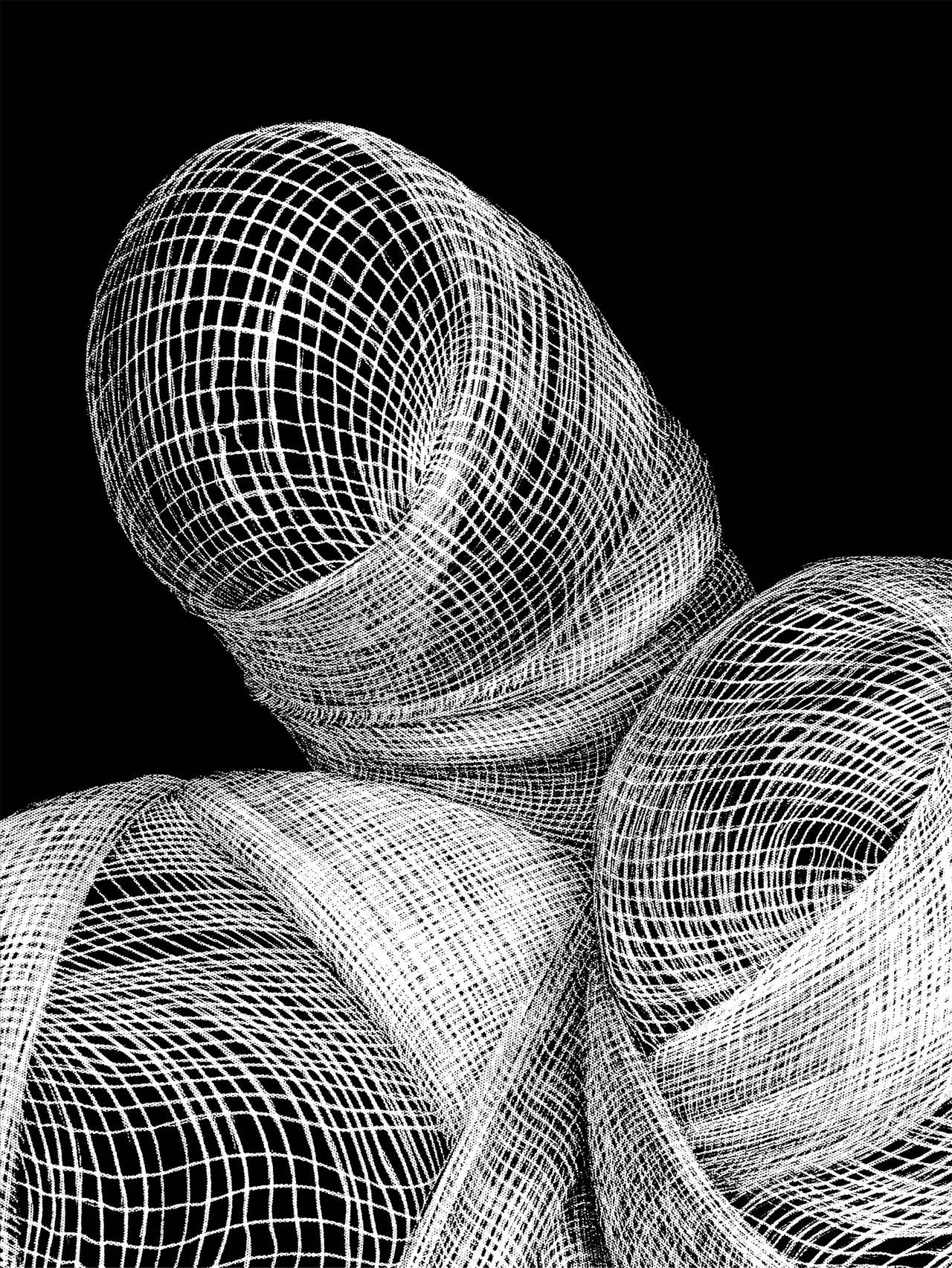 Untitled (Drawing Appendages Series) - Print by Adeel uz Zafar