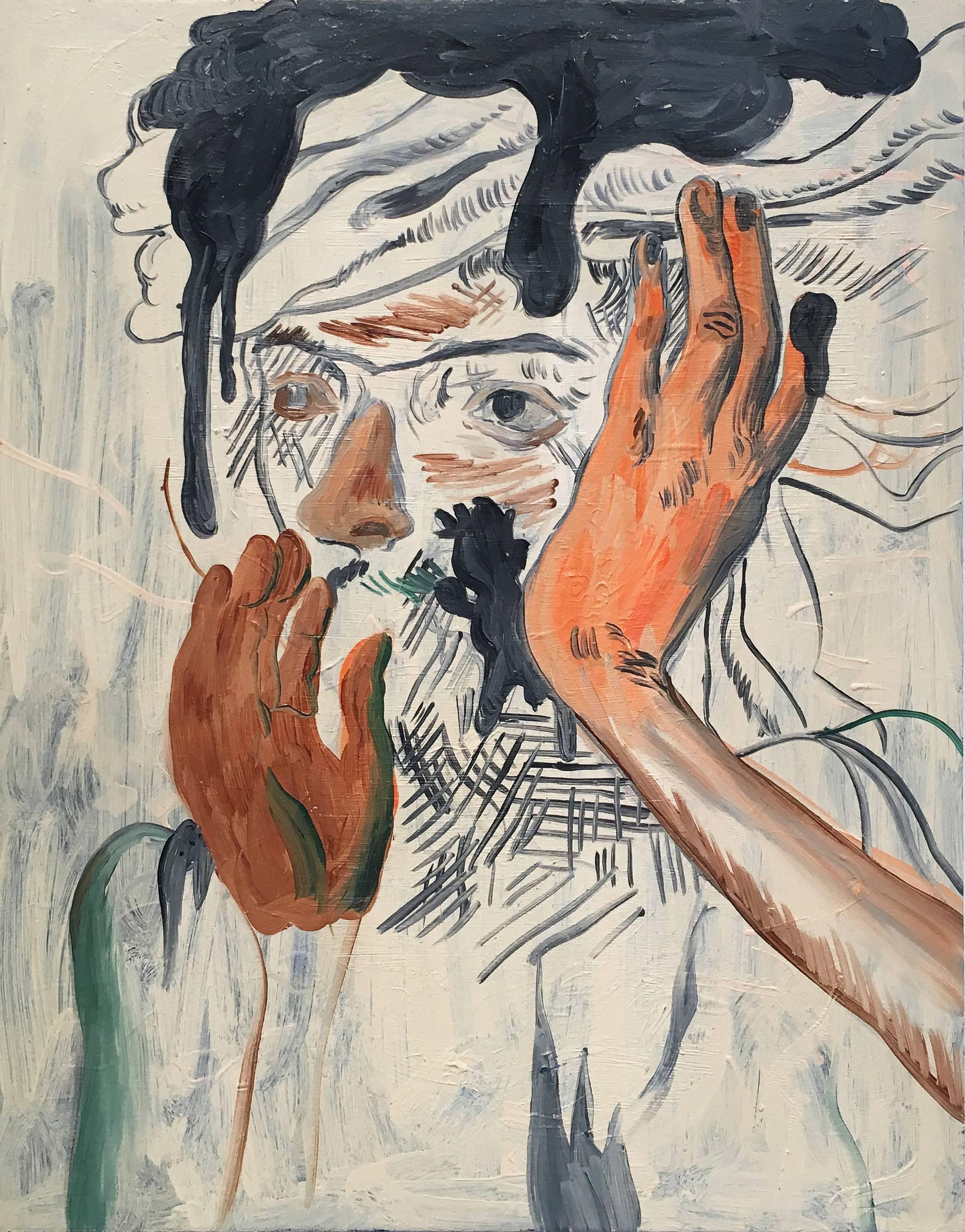 Figurative Painting Salman Toor - Ancêtre humilié #4