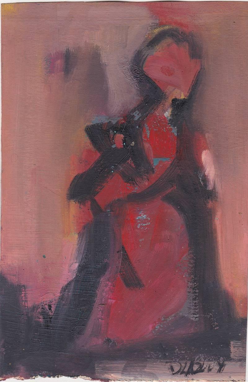 Darrell Anderson Abstract Painting - Women Series (Red)