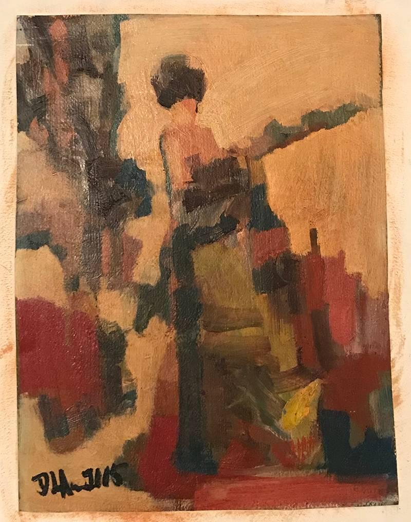 Darrell Anderson Figurative Painting - City Woman