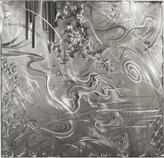 Ground Metal Art 'Thunderstorm' Abstract Stainless Steel Original Artwork