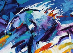 When You Wish Upon a Star - Original Horse Painting Colorful Equine Modern Art