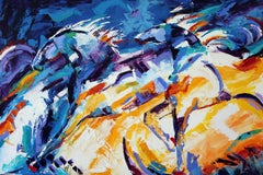 When You Wish Upon a Star - Original Horse Painting Colorful Equine Modern Art