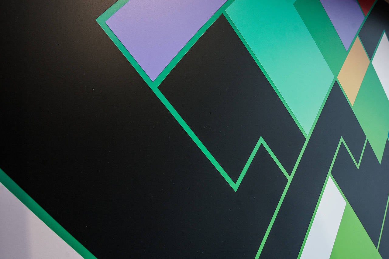 Originally from Boulder City, Nevada and a graduate of University of Nevada at Las Vegas, Burke has been a resident of Brooklyn, New York since 2005. As a cerebral painter, this body of work continues his interest in systems, minimalism, and Op Art