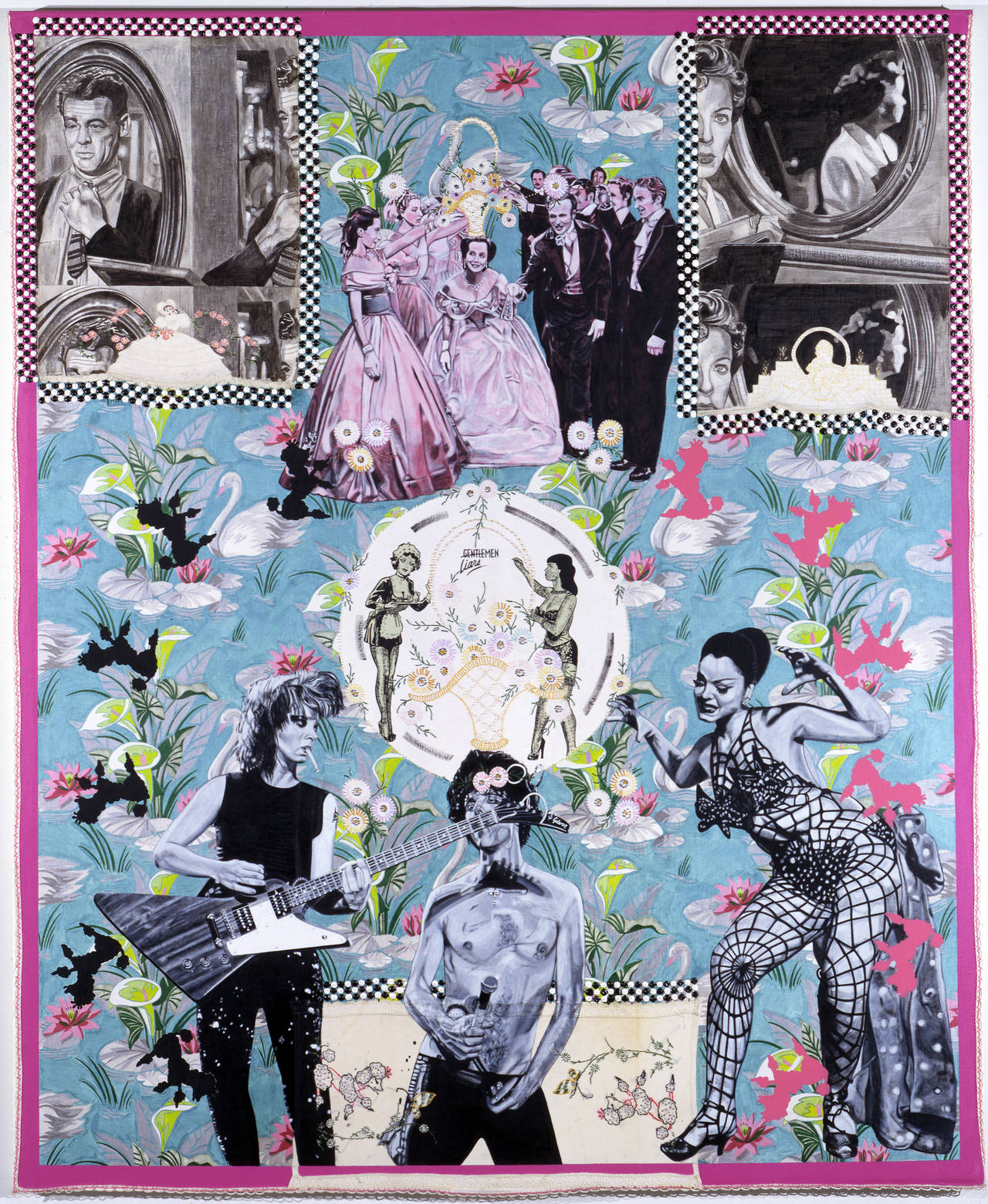 Hester And Zorro: In Quest of a New World: Ladies, Gentlemen, Master, Servant - Painting by Carole Caroompas