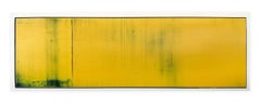 Daniel Brice, Untitled (OX 46), 2017, oil on paper, 18 x 51 inches, abstract