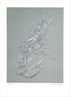 HEROIC SPIRIT Signed Lithograph, 1992 Olympics, Contemporary Nude Figures