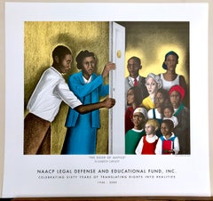 Lithografie „The Door of Justice“, ungerahmt, 32,75 x 27,5"