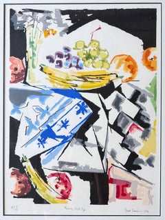 «Naturaleza muerta matutina». Serigrafía en color, firmada, 1976, ref. cat. (Nesbett L76-1)