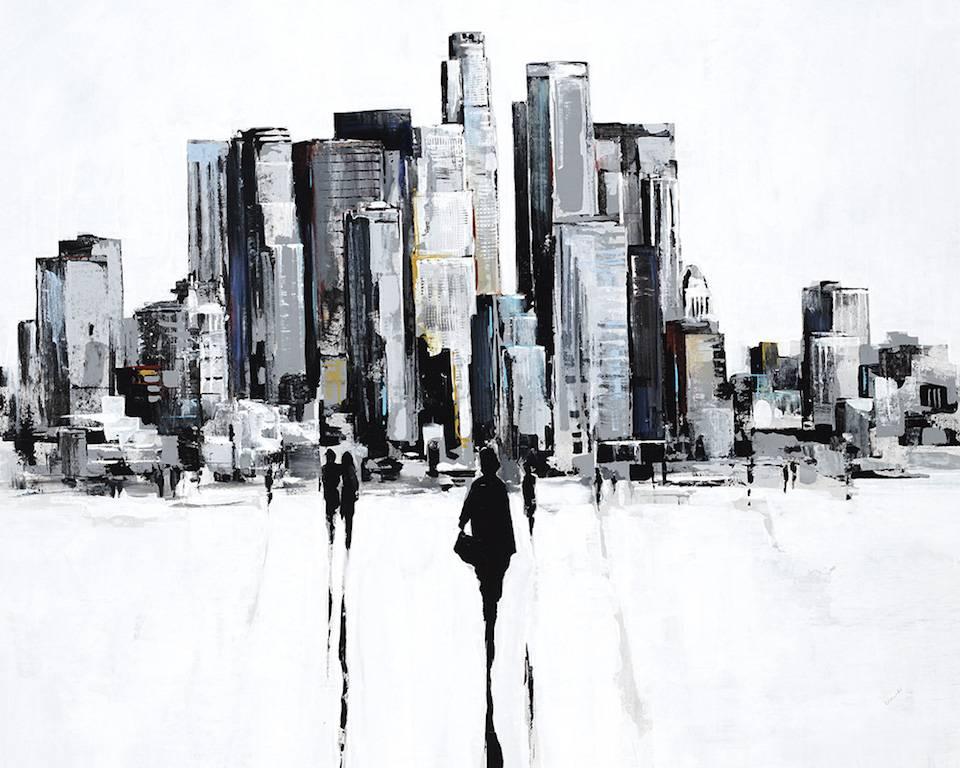 Sydney Edmunds Landscape Painting - Runway City II