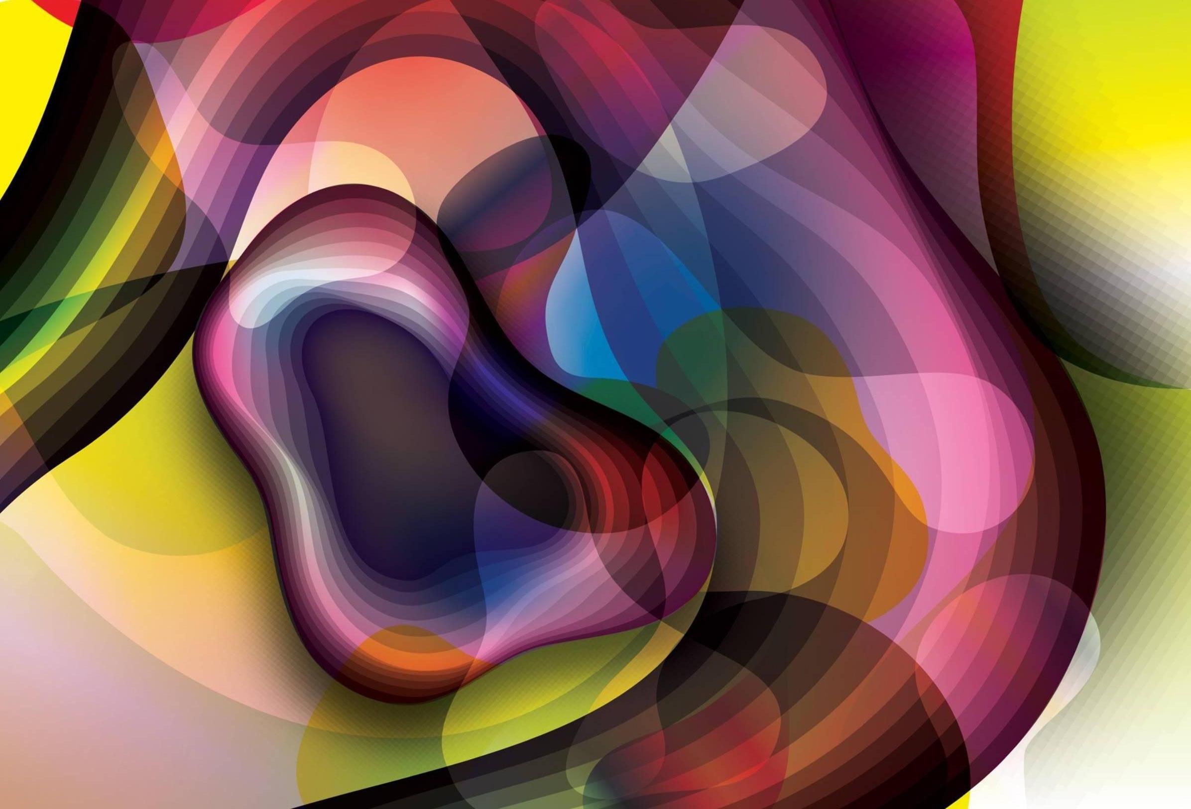 Karim Rashid Abstract Print - "Blobular 3" - Digital Print