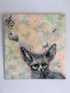 "What's the Time Mr. Fox?" Surrealism painting with animals, augmented reality