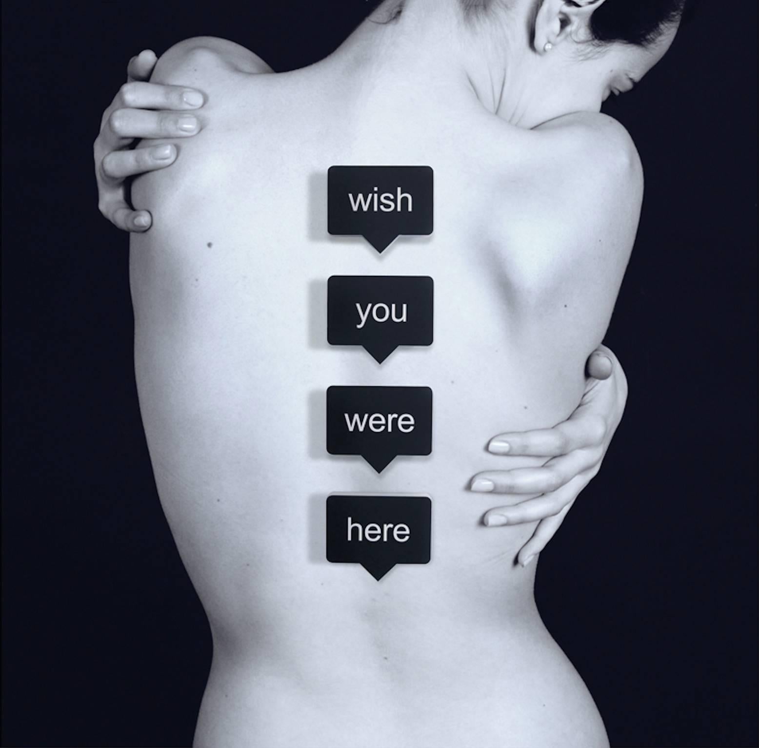 Sara Zaher Nude Print - "Wish You Were Here" - nude photograph, LED light-box