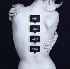 "Wish You Were Here" - nude photograph, LED light-box