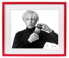 Warhol with Campbell's Soup Can