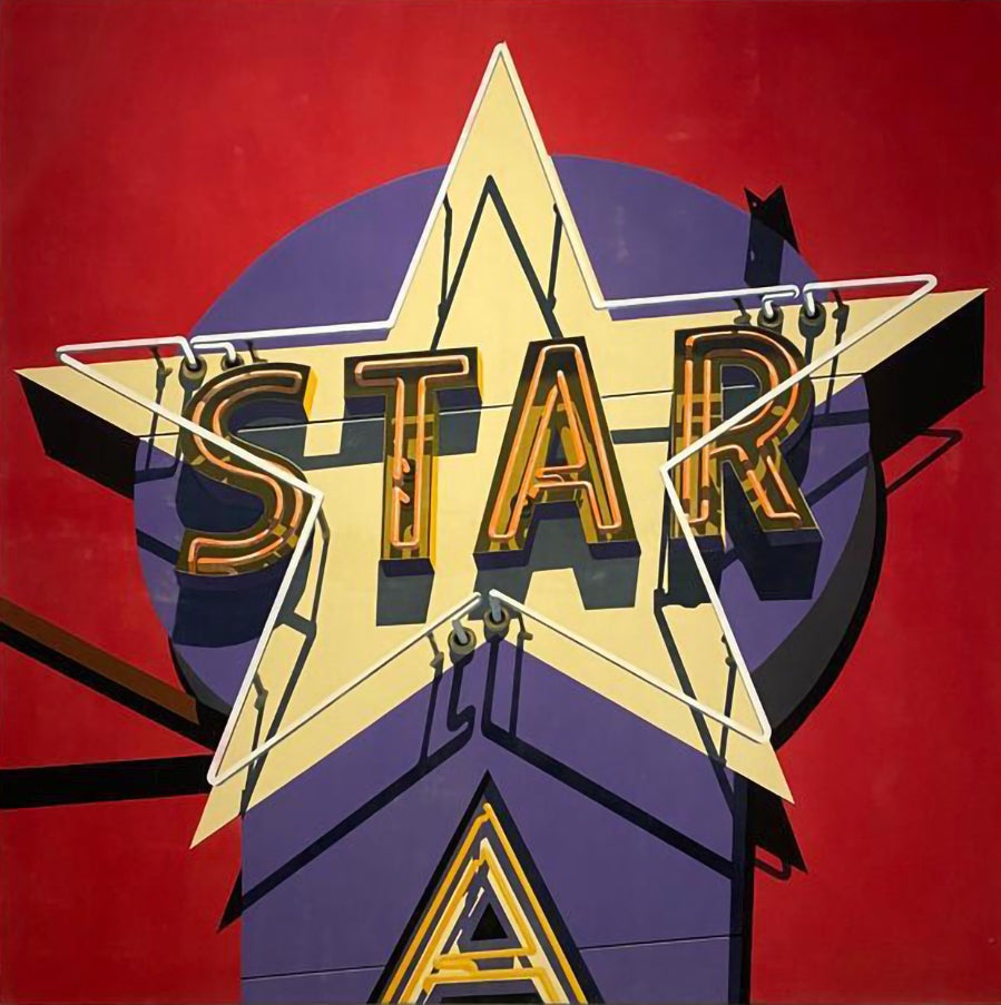 Tirage photoréaliste « Star », signé, art moderne américain, 2010, 78 x 78 pouces