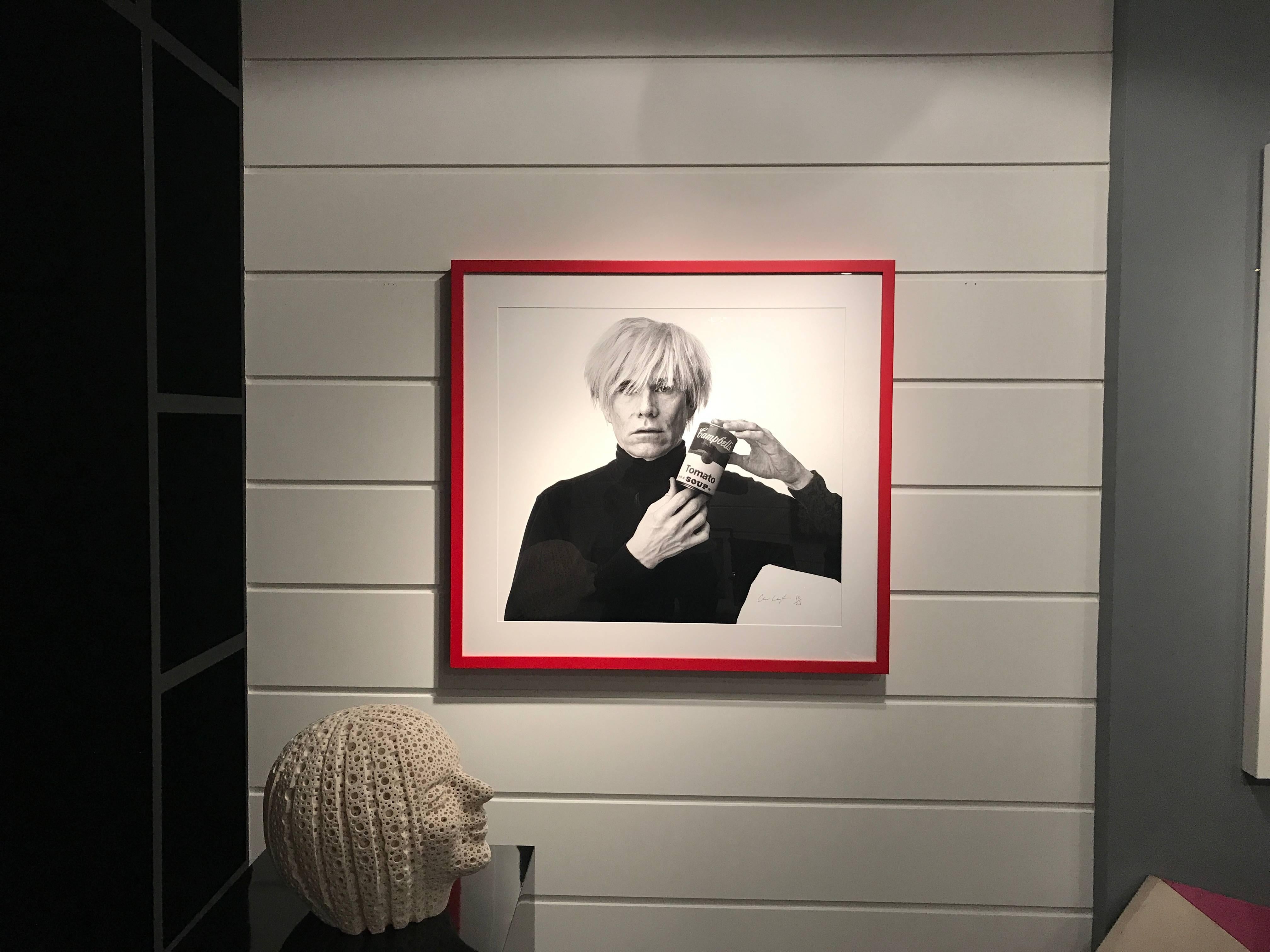 Warhol with Campbell's Soup Can - Photograph by Andrew Unangst