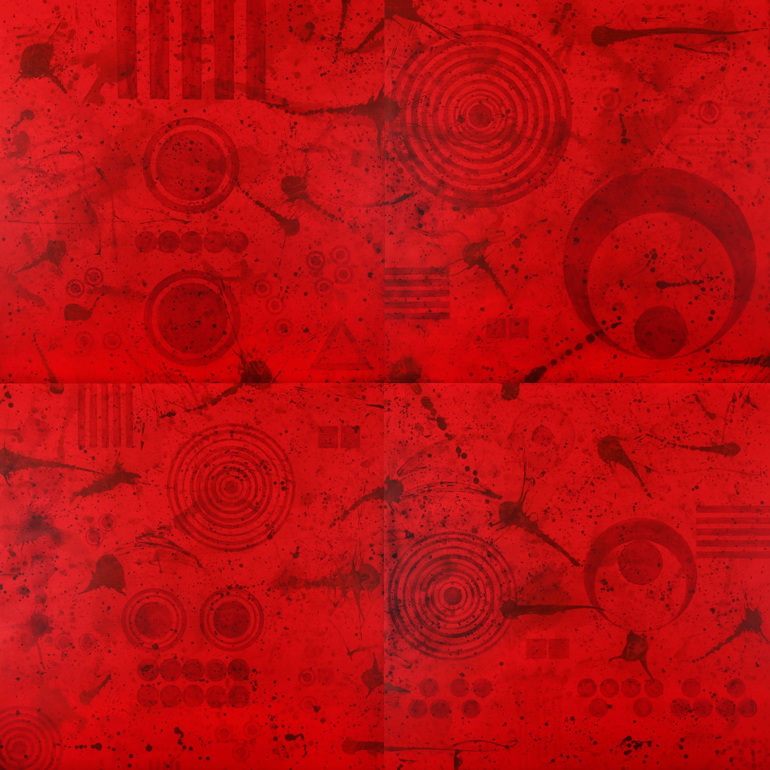 J. Steven Manolis Abstract Painting - REDWORLD Glaze