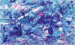 Splash - Pink Sands (Blue Painting)