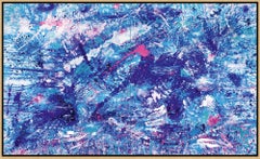 Splash - Pink Sands (Blue Painting)