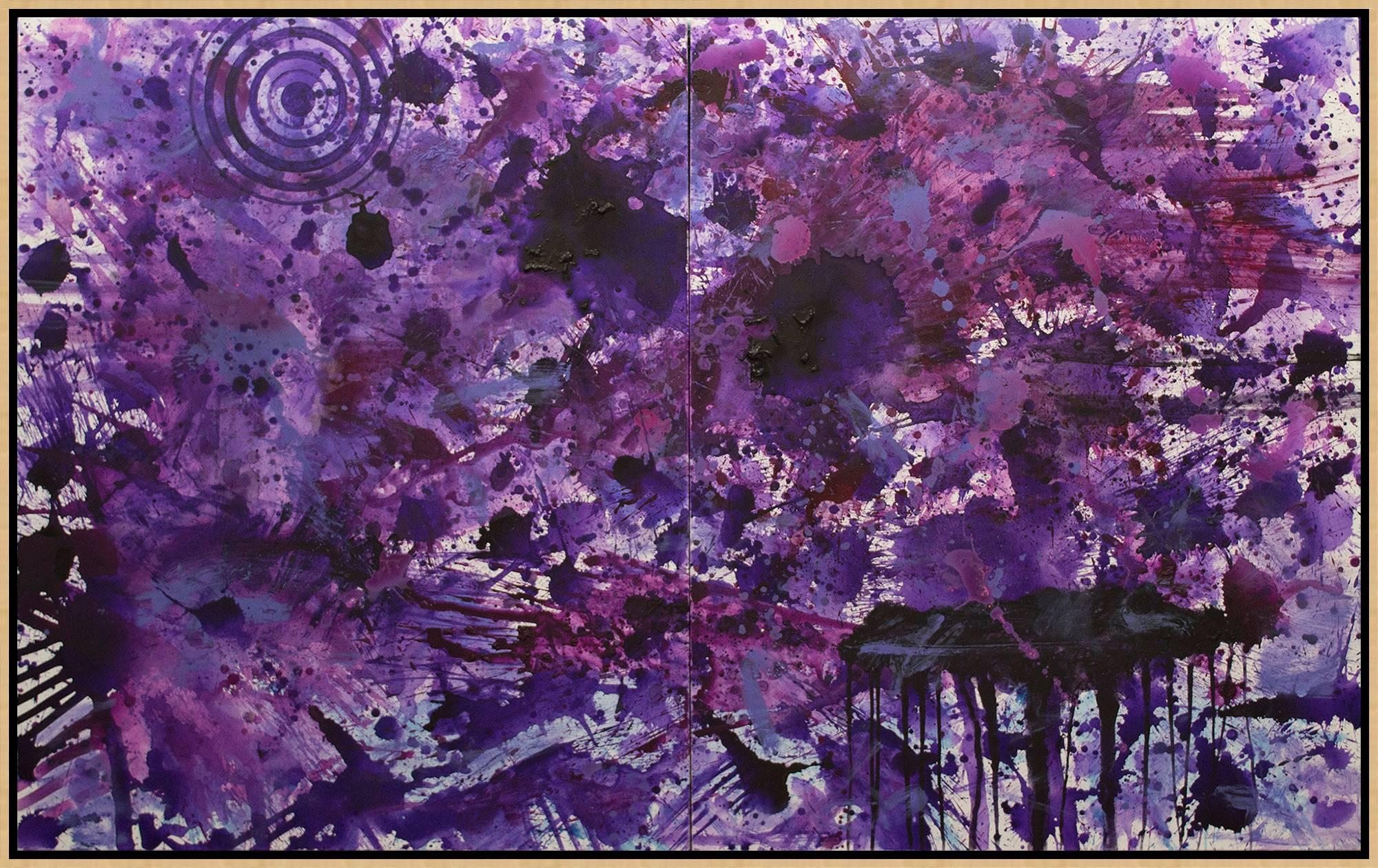 PurpleField - Painting by J. Steven Manolis