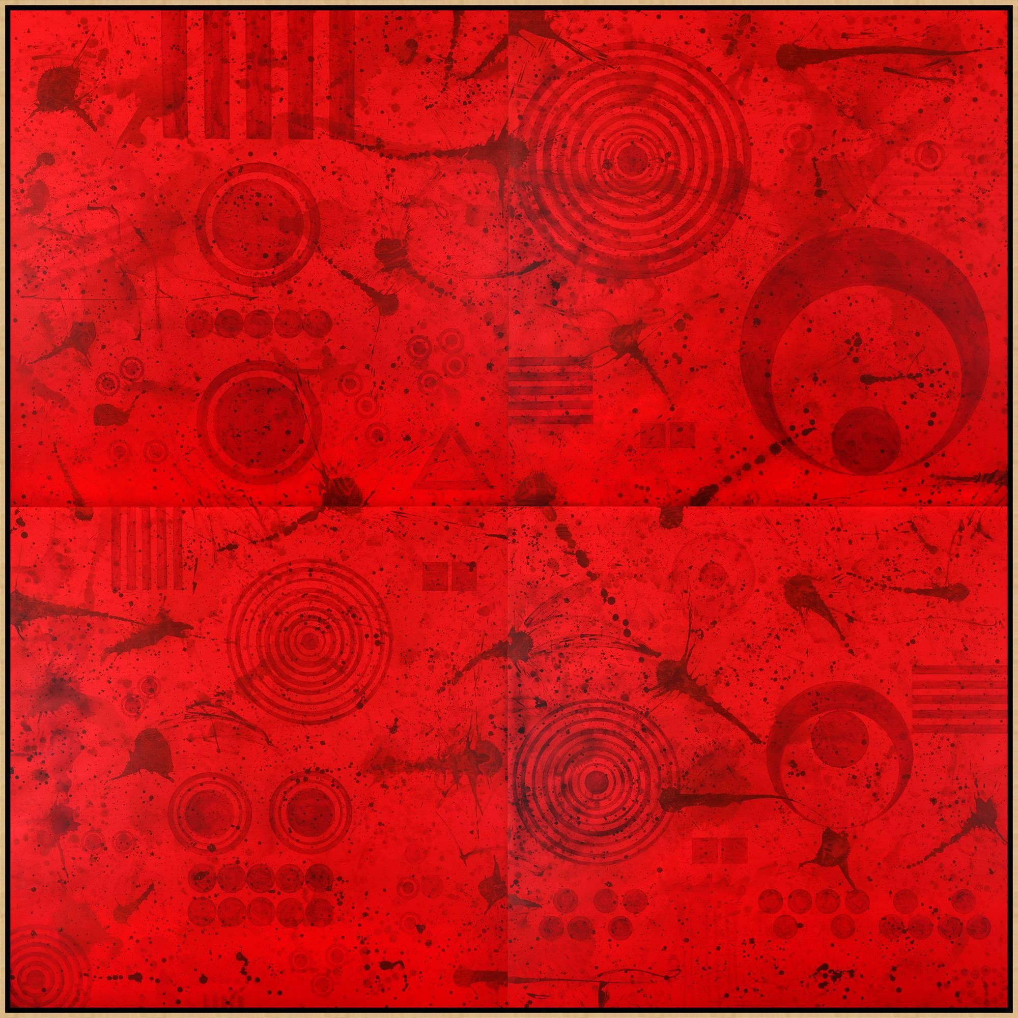 REDWORLD Glaze - Painting by J. Steven Manolis