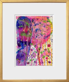 Cornucopia (Pink and Purple Abstract Expressionist Watercolor)