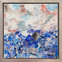Dreamscape - Small 2 (Blue, Pink, Water, Ocean, Abstract Expressionist Painting)