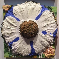 Gracie Della Robbia(Fat Flowers Ser., Cont. Ornamentalism, Mixed Media Paintng)