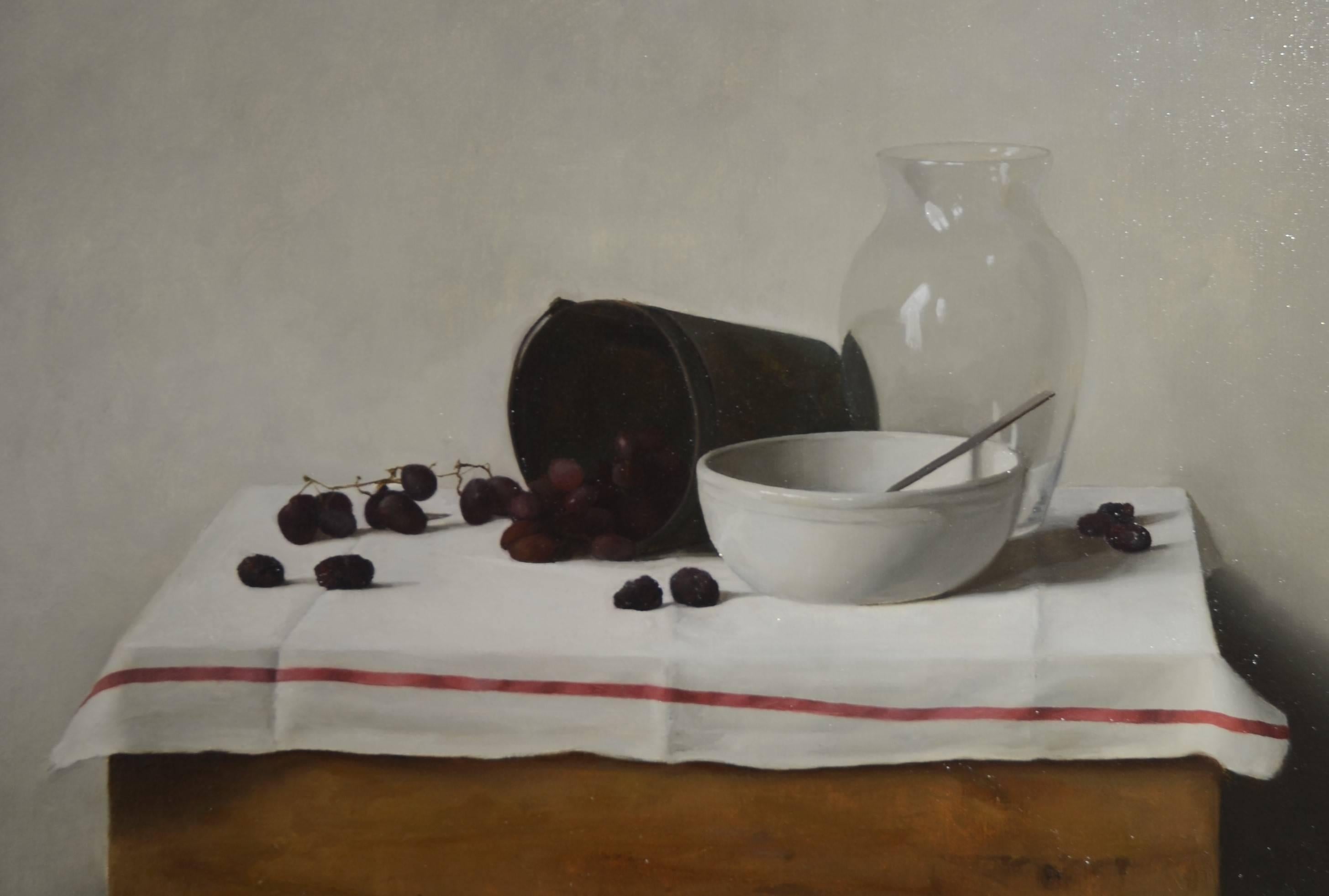 Rodrigo Mateo Still-Life Painting - Still Life with Grapes